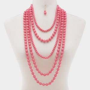 BEADED LAYERED NECKLACE