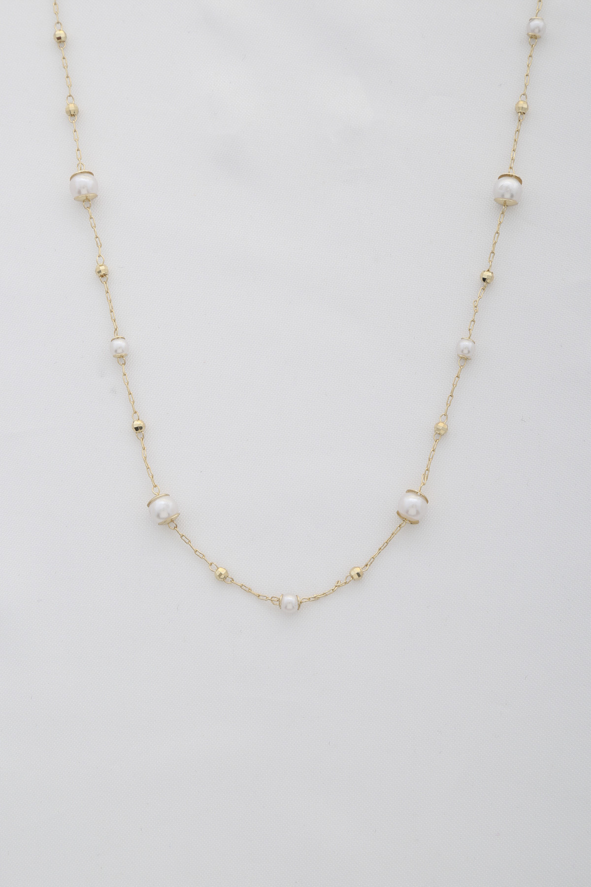 METAL PEARL NECKLACE