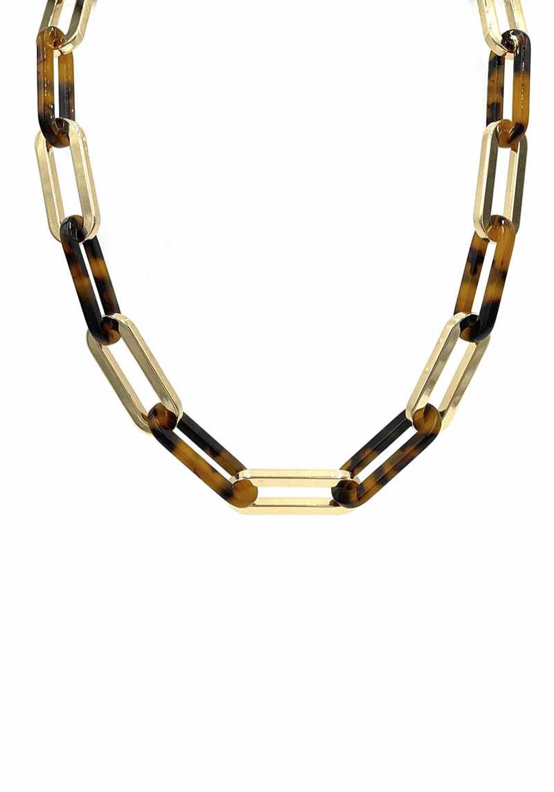 METAL ACETATE CHAIN NECKLACE