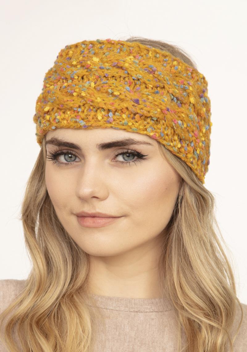 CONFETTI CABLE KNIT HEADWRAP