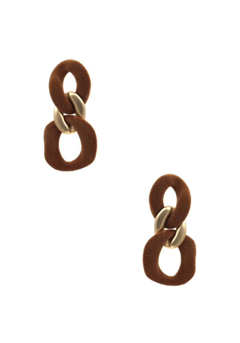 METAL VALVELT LINK EARRING