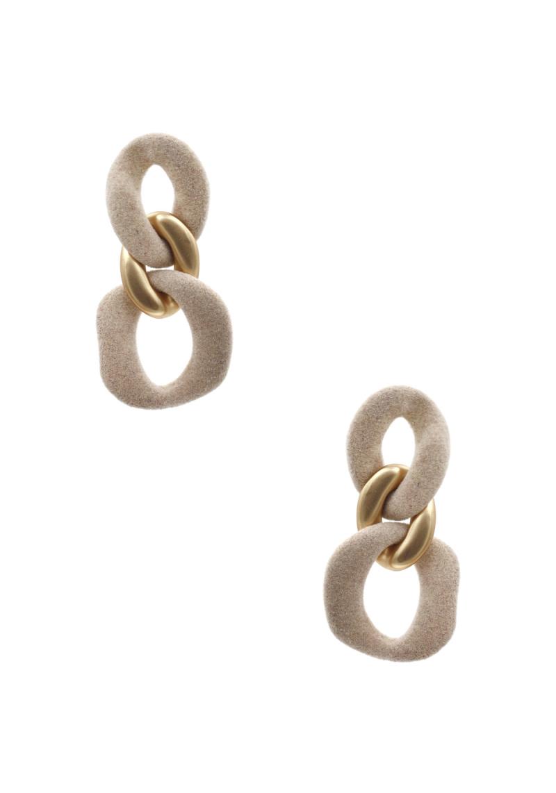 METAL VALVELT LINK EARRING