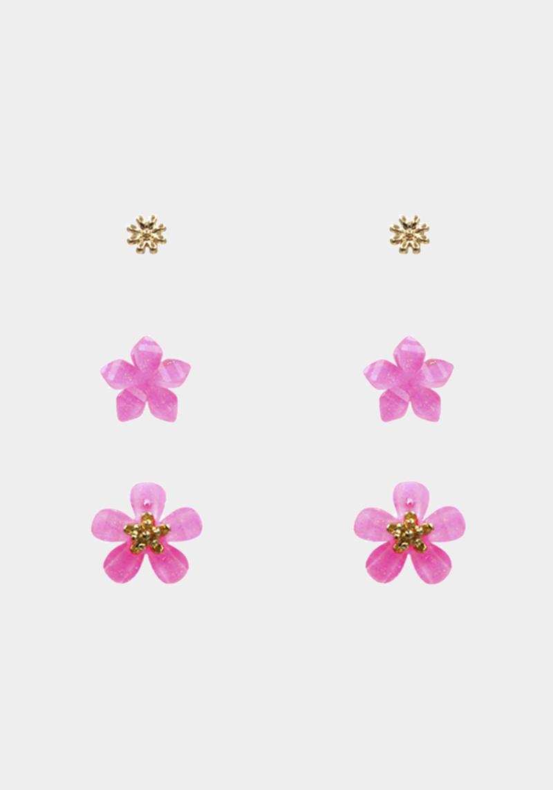 FLOWER ASSORTED EARRING SET