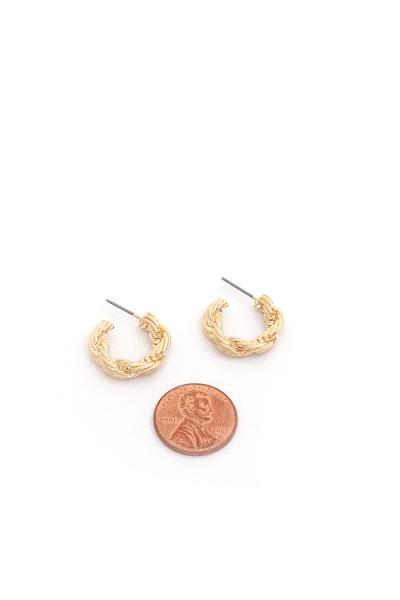 MINI OPEN HOOP EARRING