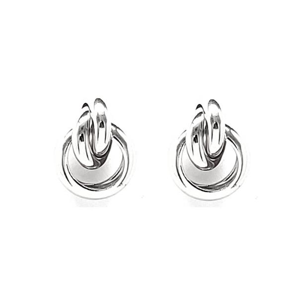 METAL KNOT STUD EARRING