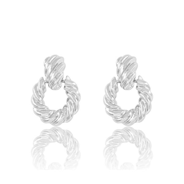METAL SHRIMP DANGLE EARRING