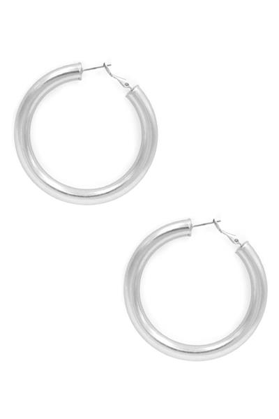 TUBE HOOP EARRING