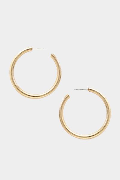 OPEN METAL HOOP EARRING