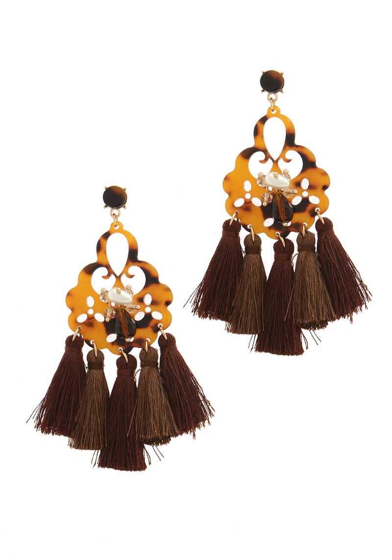 TASSEL DROP EARRING