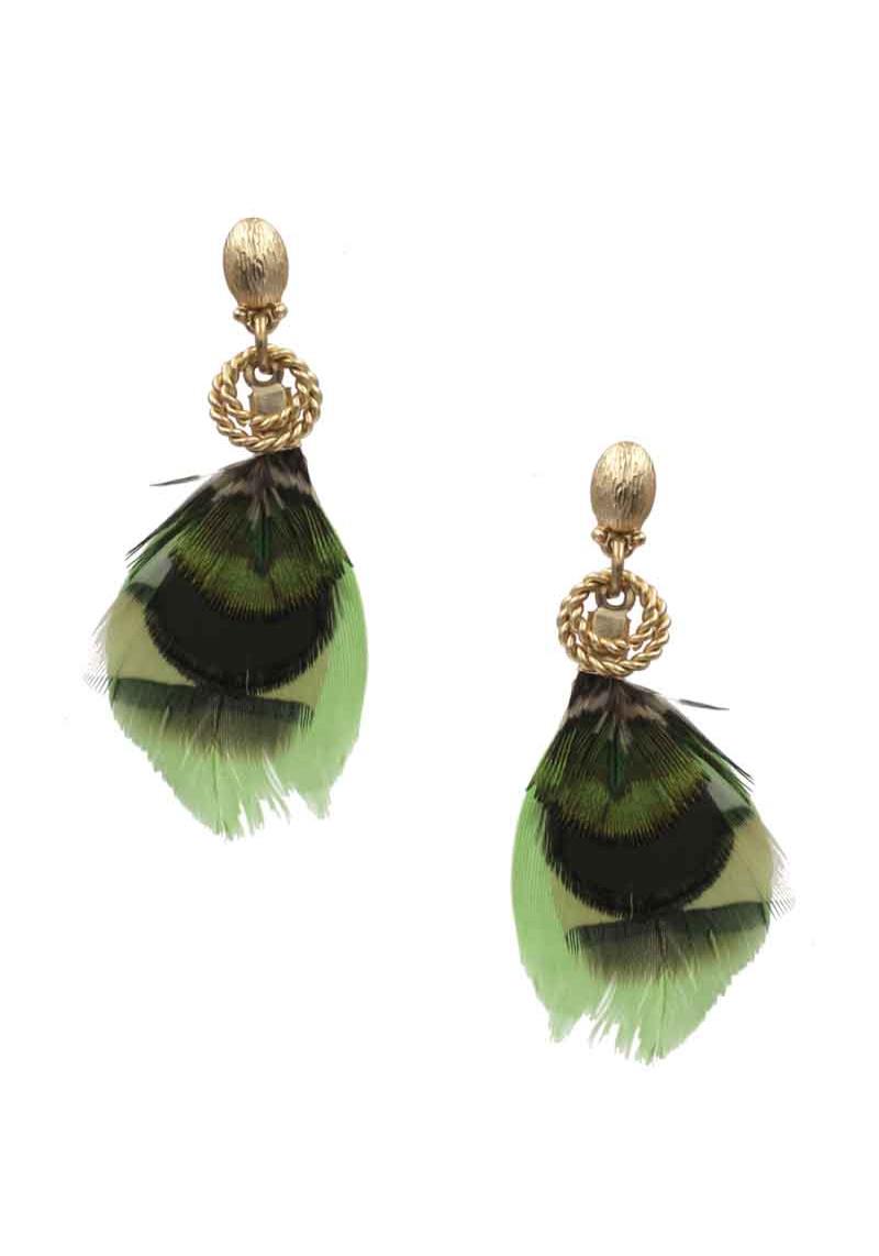 FEATHER DANGLE EARRING