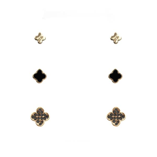 MOROCCAN SHAPE ASSORTE STUD EARRING SET