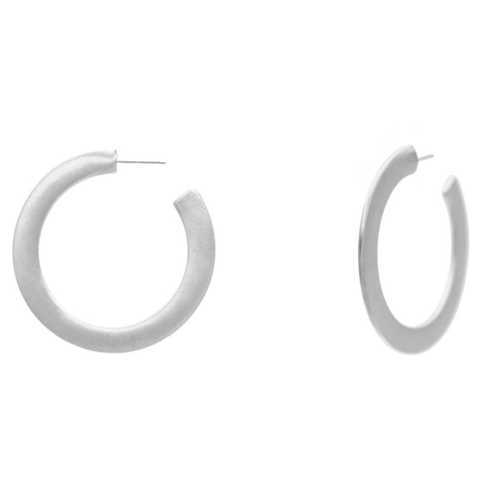 FASHION SMOOTH PLAIN OPEN CIRCLE EARRING