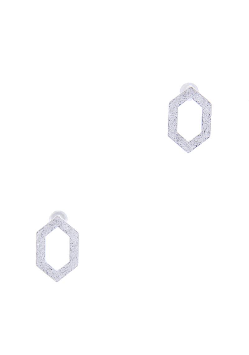 2 STYLE BRUSHED METAL POST EARRING
