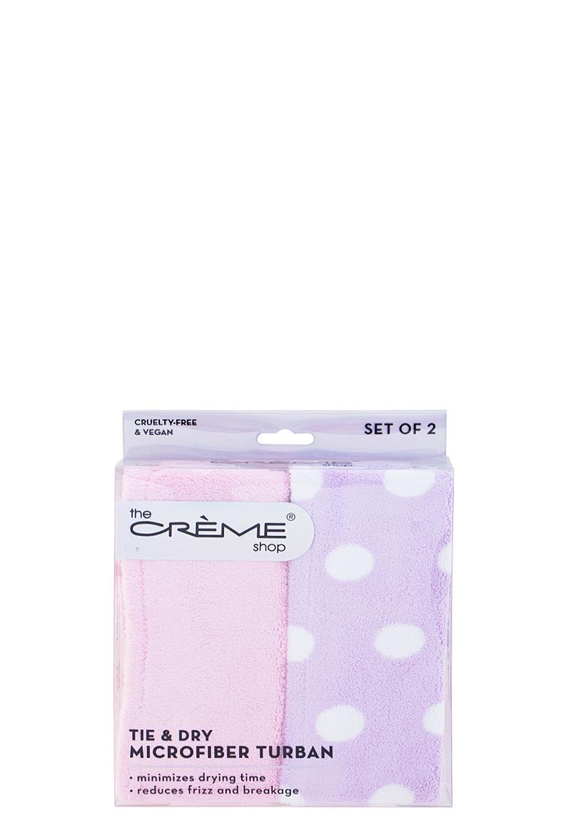 TIE AND DRY MICROFIBER TURBAN SET OF 2