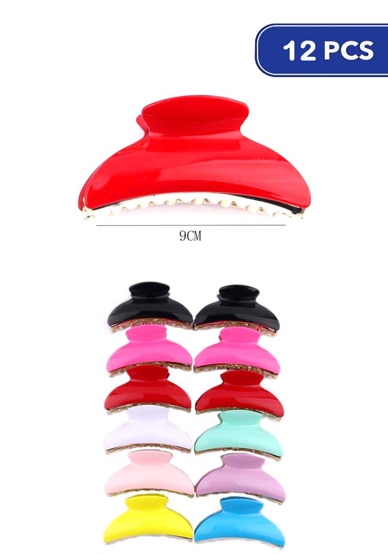 FASHION HAIR CLAW CLIP (12 UNITS)