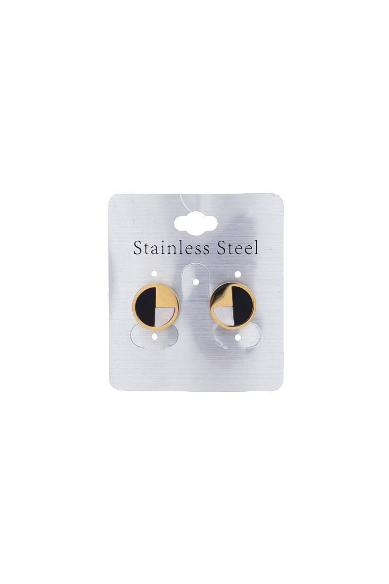 ROUND STAINLESS STEEL EARRING