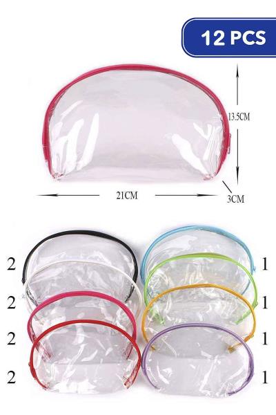 FASHION CLEAR POUCH (12 UNITS)