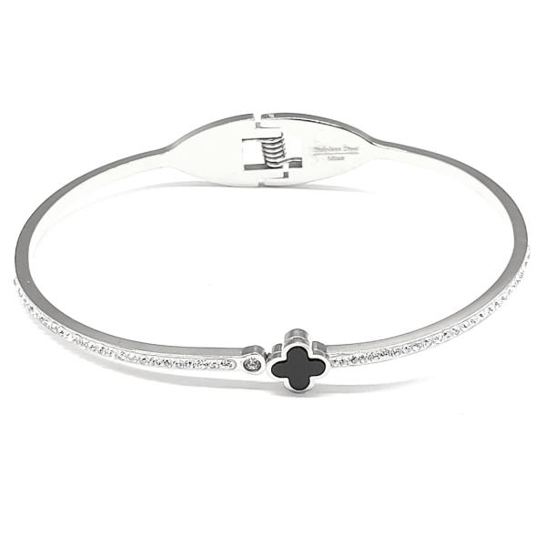 METAL RHINESTONE HINGE BRACELET