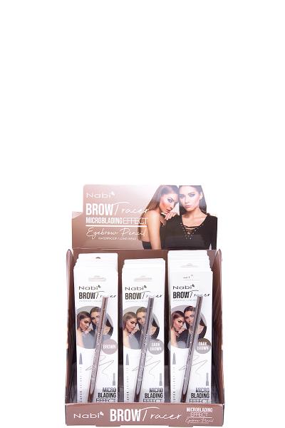 BROW TRACER MICROBLADING EFFECT EYEBROW PENCIL 24 PCS