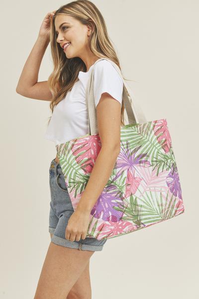 HAND DRAWN TROPICAL BAG