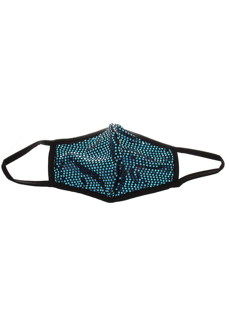 FASHION SPANGLE SOFT FACE MASK WITH FILTER POCKET