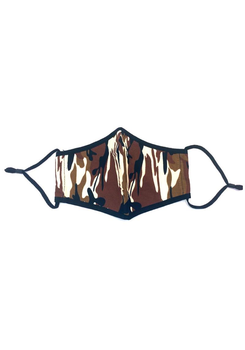CAMOUFLAGE PRINT FACE MASK - 12PC
