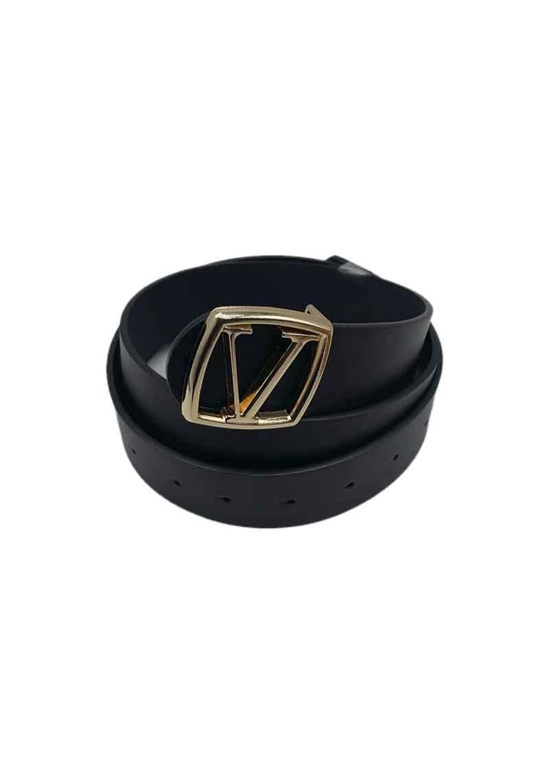 METAL V RECTANGLE BUCKLE BELT