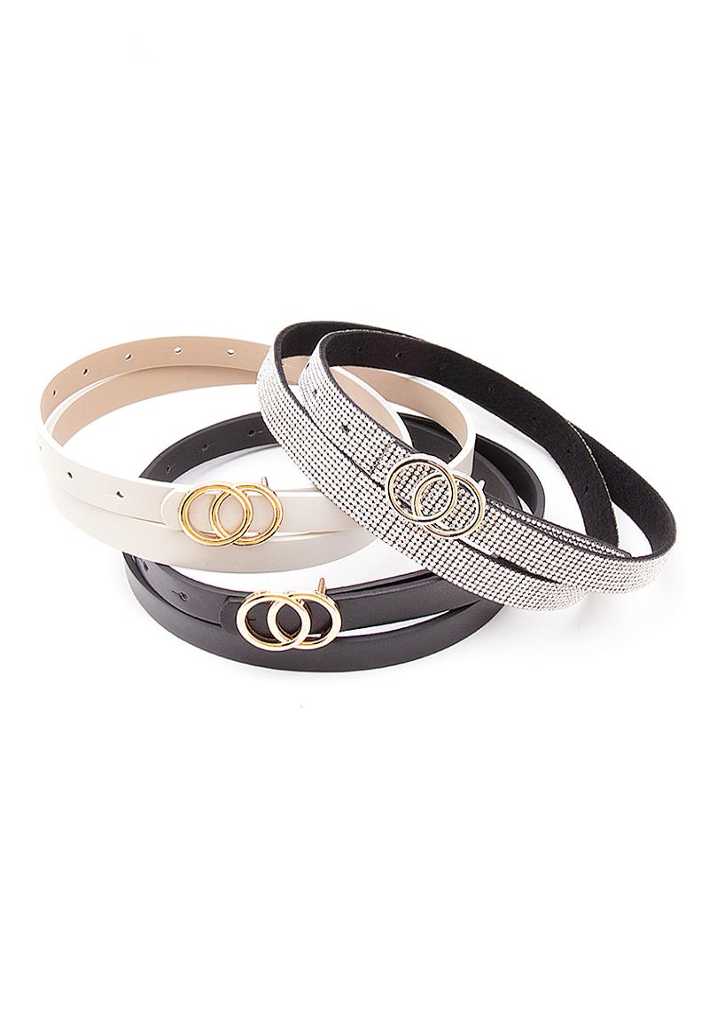 3IN1 METAL JOINED RING DESIGN BELT