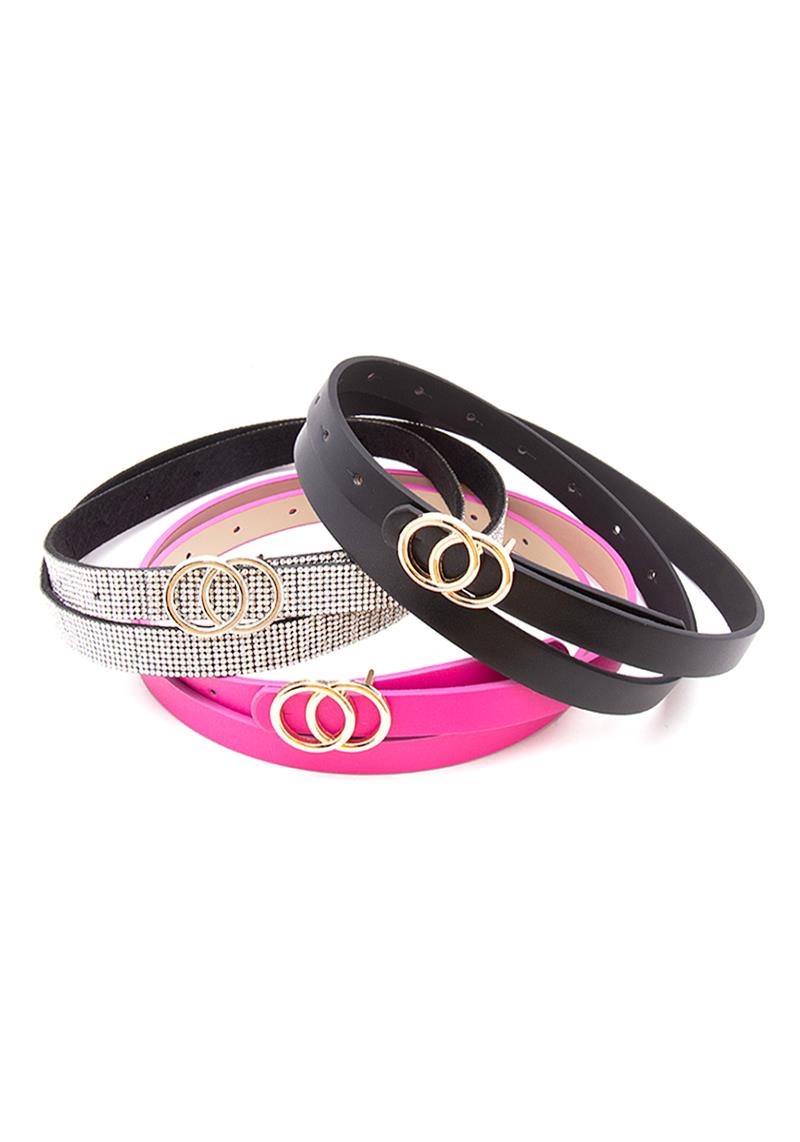 3IN1 METAL JOINED RING DESIGN BELT
