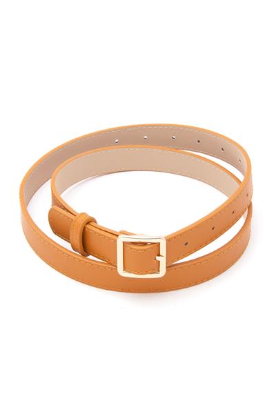 SMOOTH METAL BUCKLE BELT