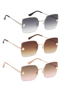 STYLISH METAL POST DESIGN SUNGLASSES 1DZ