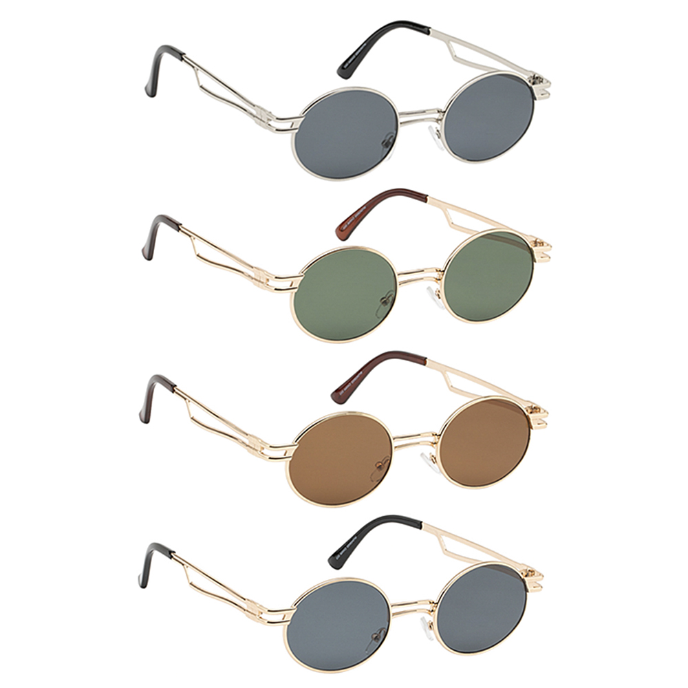 ROUND METAL SHAPE FRAME SUNGLASSES 1DZ
