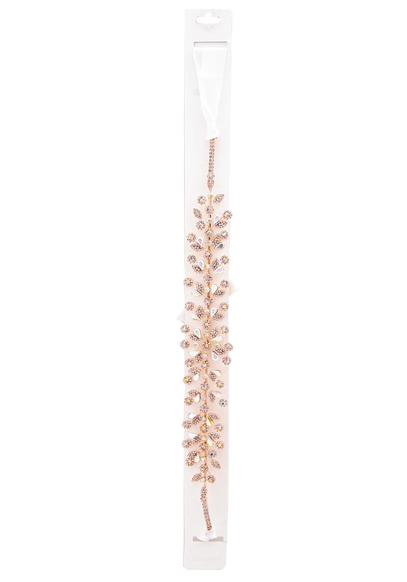 CRYSTAL BRIDAL RHINESTONE SPARKLING FLORAL BELT SASH