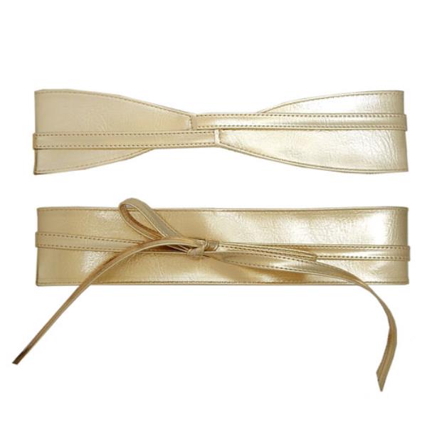 FAUX LEATHER WRAPPING BELT