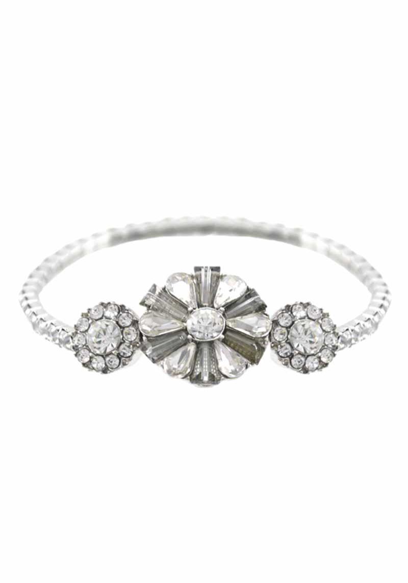FLOWER RHINESTONE 1 LINE BRACELET