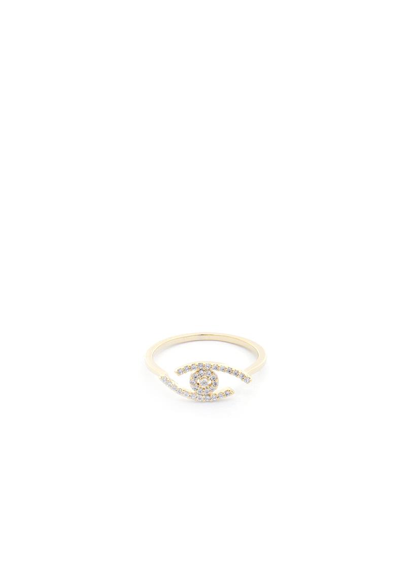 EYE RHINESTONE RING