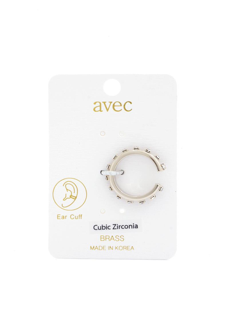 CUBIC ZIRCONIA EDGE EAR CUFF
