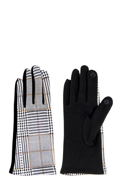 STYLISH PLAID SMART GLOVE