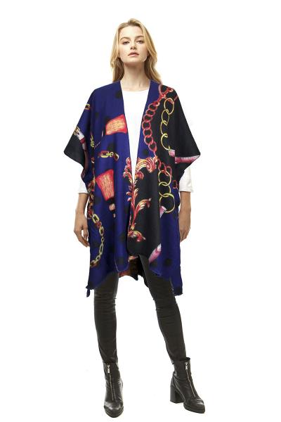 FASHION CHAIN TASSEL RUANA