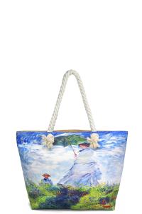 FASHION PICTURE CANVAS TOTE BEACH BAG