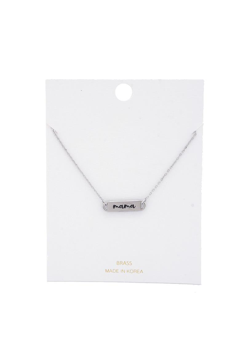 DAINTY MAMA METAL PENDANT NECKLACE