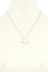 SODJO BUTTERFLY CHARM METAL LAYERED NECKLACE
