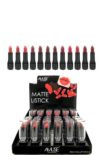 AMUSE COSMETICS CHIC MATTE LIPSTICK 36 PCS