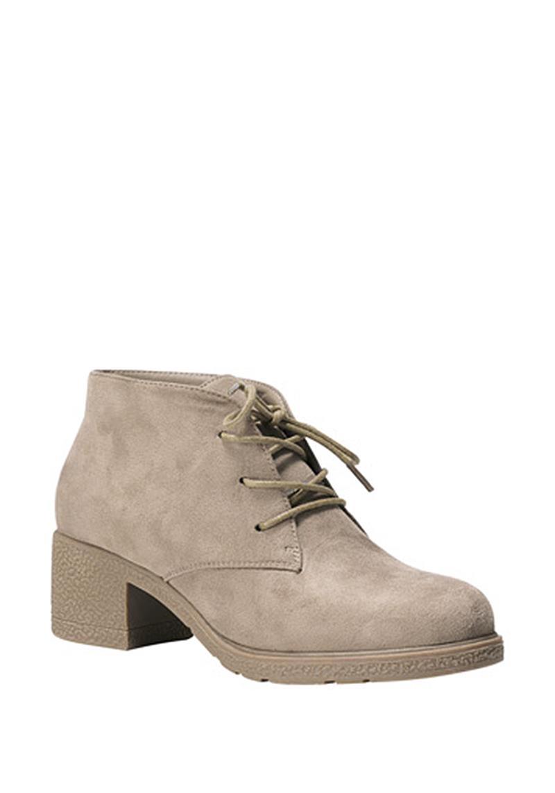 FASHION SMOOTH LACED WITH HEEL BOOTIE