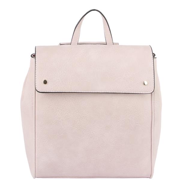FASHION PLAIN TEXTURE DESIGN CONVERTIBLE BACKPACK