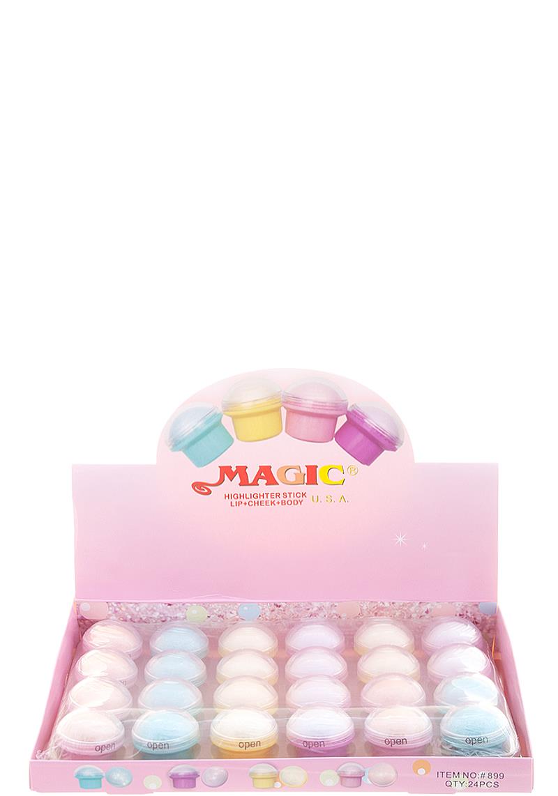 MAGIC USA HIGHLIGHTER BODY CHEEK LIP 24 PCS