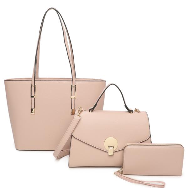3IN1 MODERN CLASSY TOTE CROSSBODY AND WALLET SET