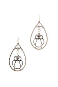 OWL DANGLE DROP EARRING