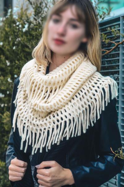 FRINGE OBLONG SCARF