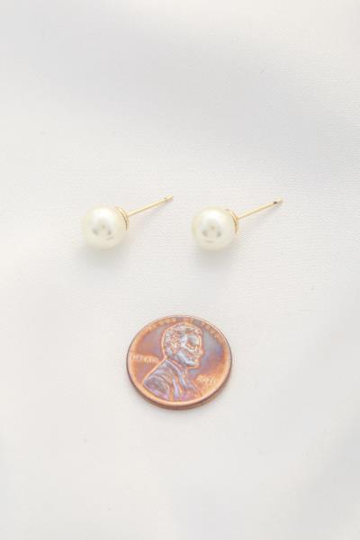 PEARL 14K GOLD DIPPED EARRING